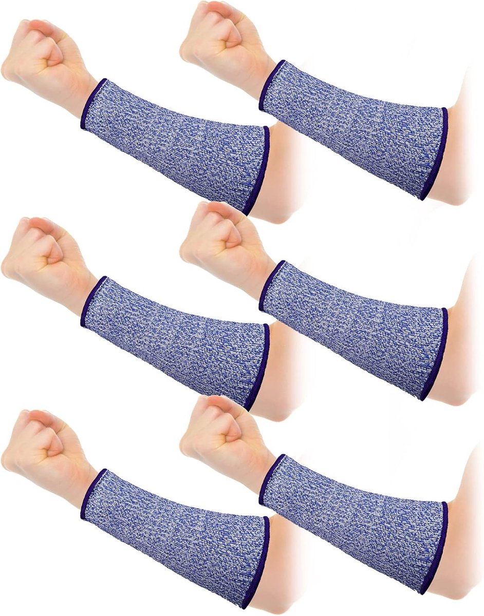 pairs of arm protectors for thin skin and bruises, cut-resistant forearm sleeve, level 5 burn arm protector (7.9 inches) - Image 1
