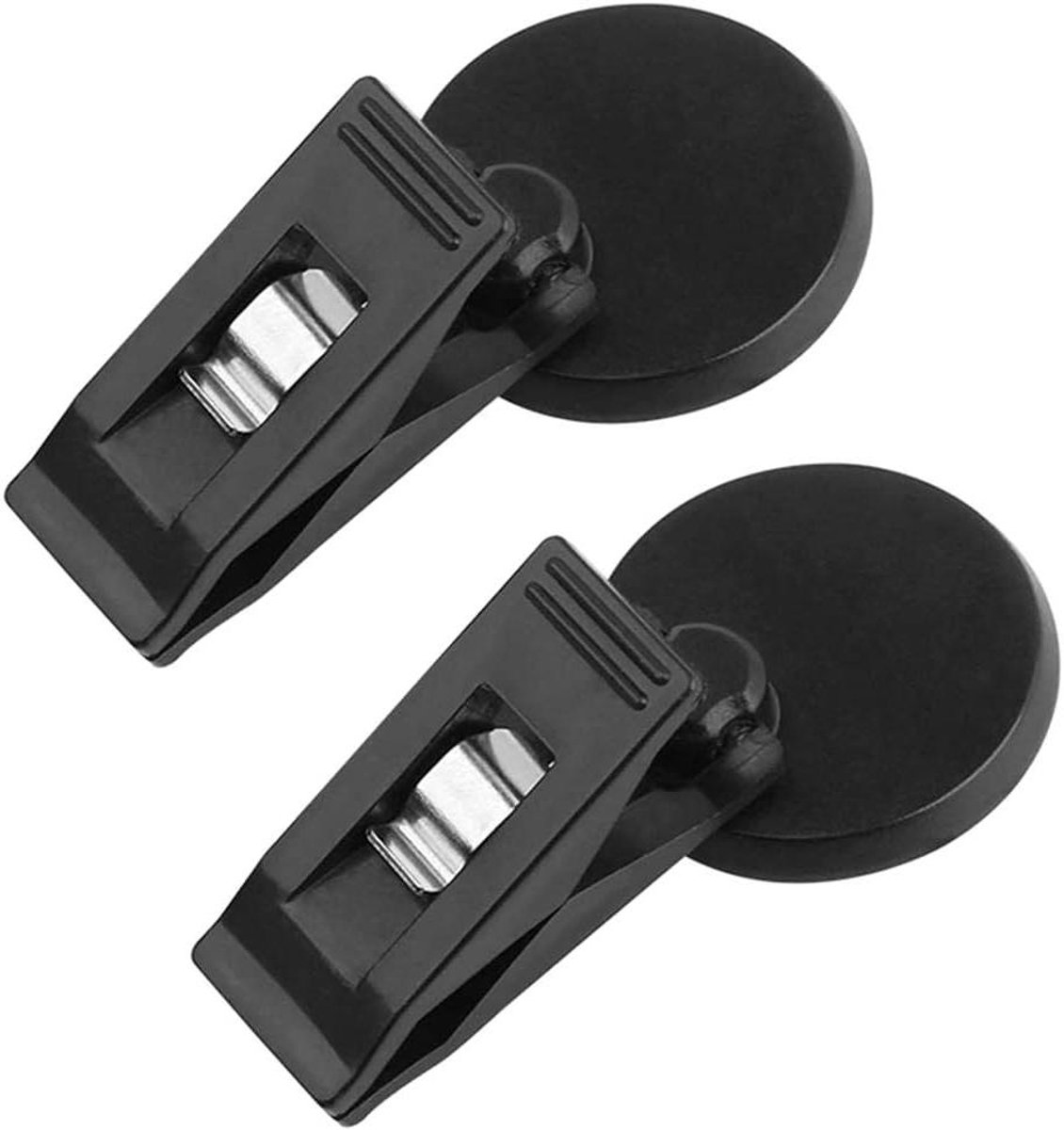 Set of 2 car windshield parking ticket holders - clip-on memo holder for cars, vans and caravans - self-adhesive ticket clips - Image 1