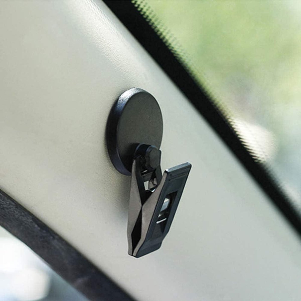 Set of 2 car windshield parking ticket holders - clip-on memo holder for cars, vans and caravans - self-adhesive ticket clips - Image 4