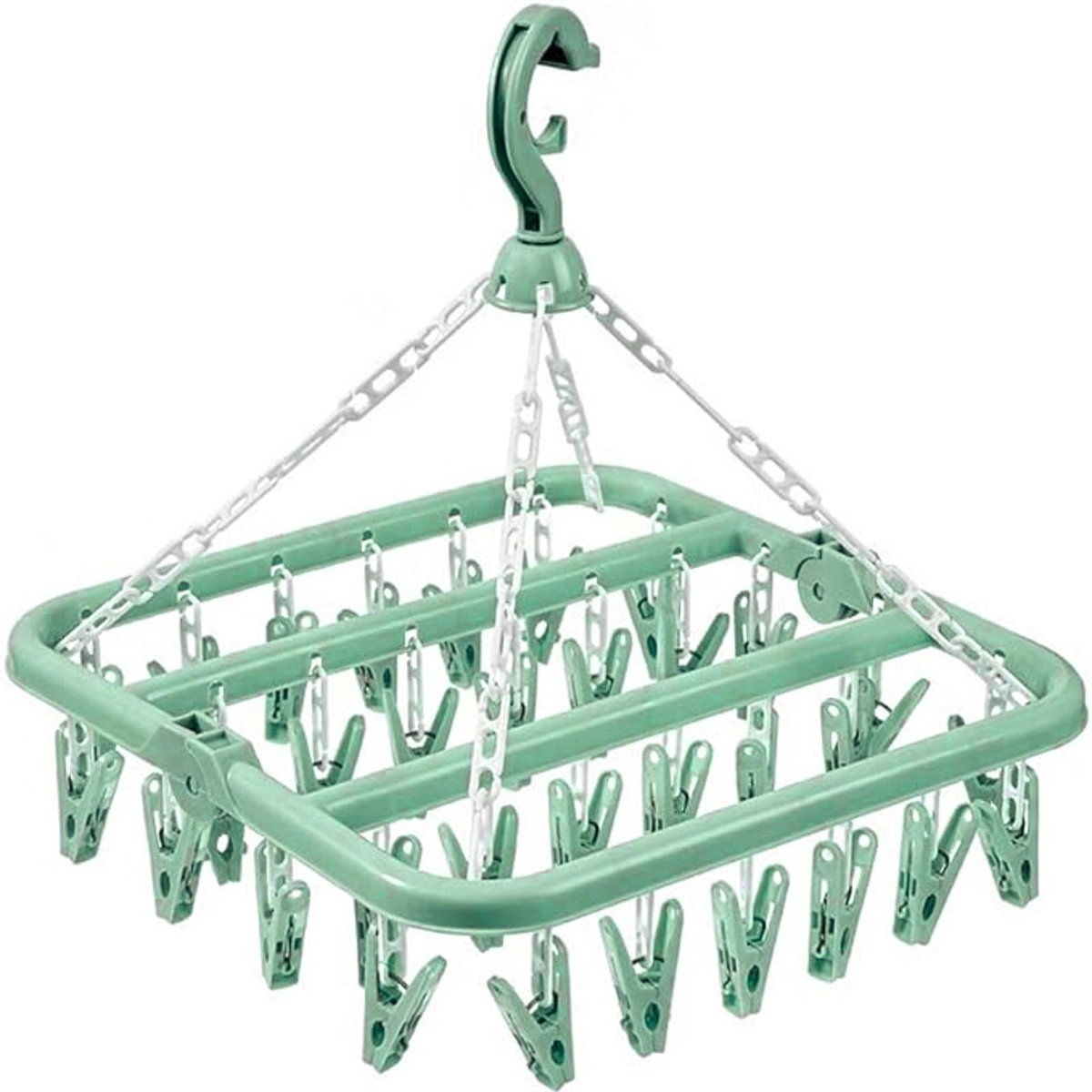 Sock Dryer - Clothesline - 32 Clips - Sock Hanger - Sock Dryer - Laundry Socks - Dryer - Carousel - Drying Carousel - Clothes Hanger - Sock Drying Rack - Vegetables - Image 1
