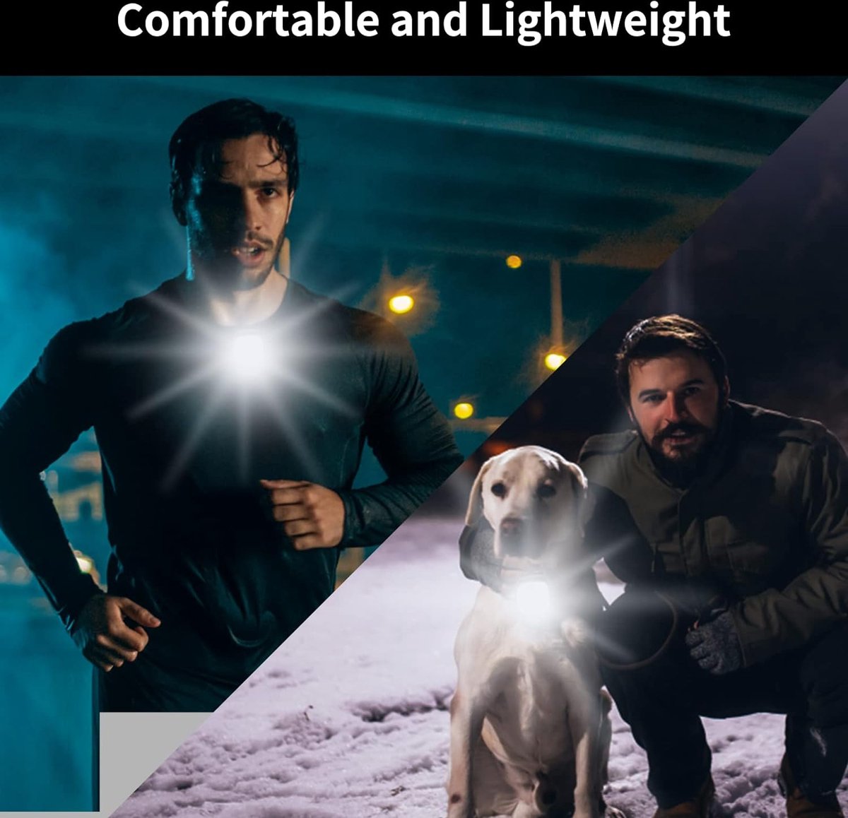 Running light - Chest lamp - Running chest lamp - Chest walker - USB rechargeable - Image 3