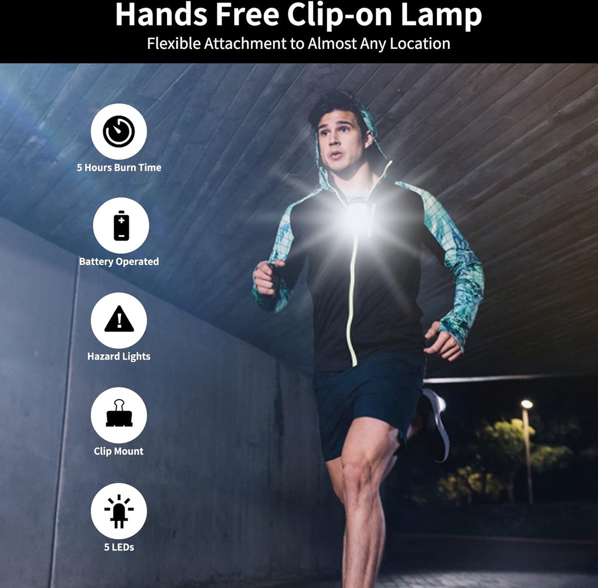 Running light - Chest lamp - Running chest lamp - Chest walker - USB rechargeable - Image 5