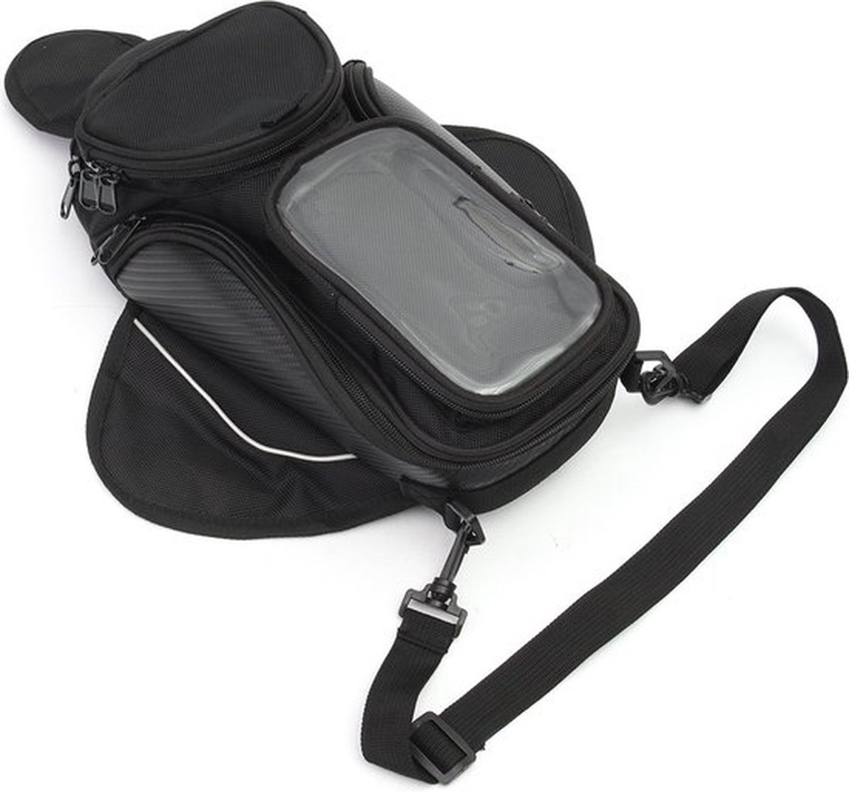 Black Phone Handlebar Tank Bag - Image 7