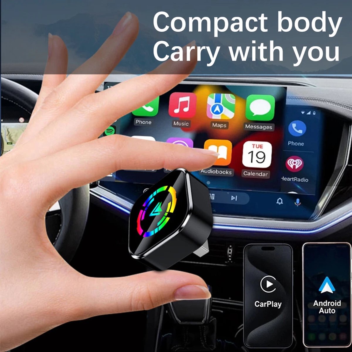 2-in-1 Wireless USB Car Adapter for Android CarPlay - Image 7