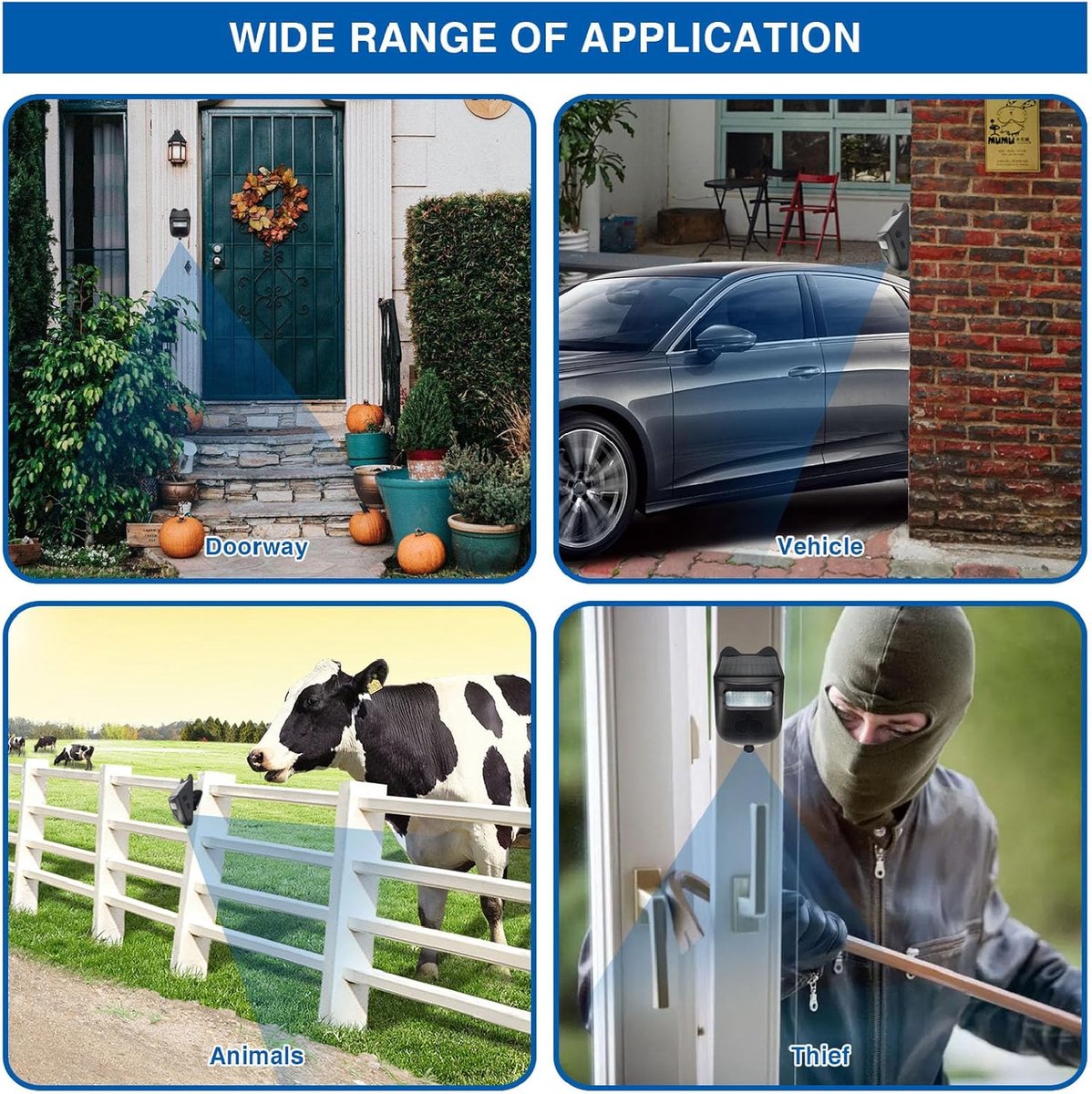 Driveway Alarm - Entry Detector - Solar Driveway Alarm - Passage Detector - Wireless = Security - Weatherproof Access Detector - Image 2