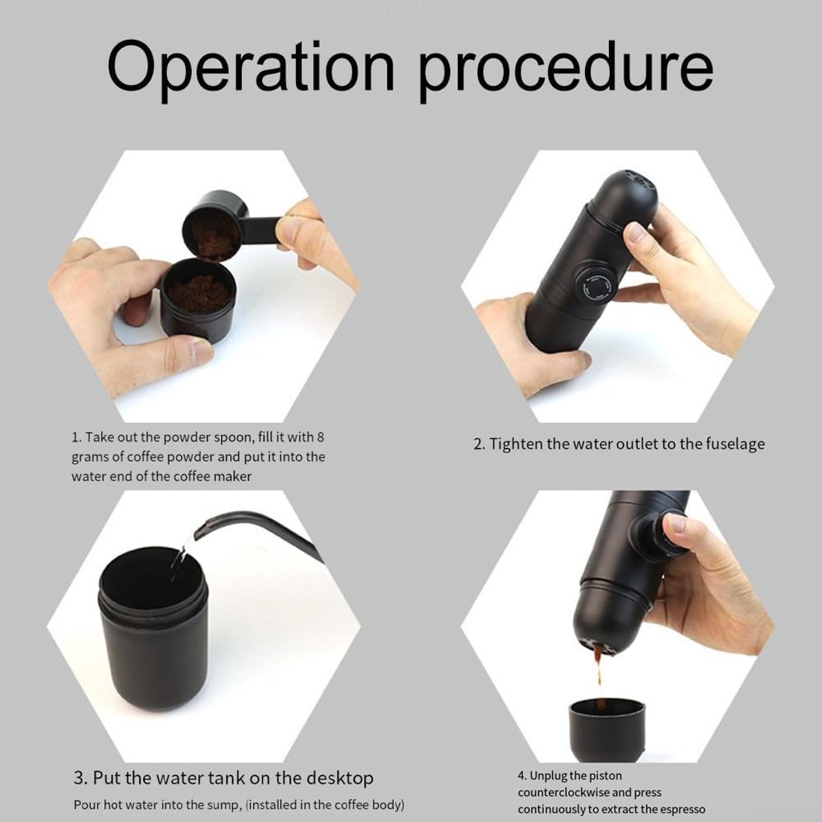 Portable manual coffee maker for travel – ideal for outdoor camping - Image 2