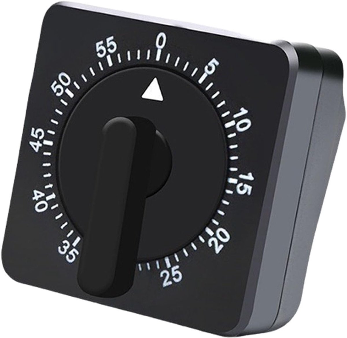 Kitchen Timer - Analog Kitchen Timer - Mechanical Kitchen Timer - 60 Minutes - Kitchen Gadget - Timer - Cooking Timer - Kitchen Tool - Suitable for Baking, Pastry, Cooking Eggs - Black - Image 1