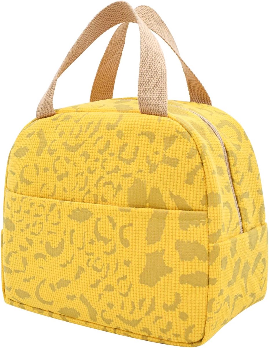 Children's Lunch Bags - Reusable Lunch Bag - Lunch Bags - Lunch Bags for Women and Men - Mini Insulated Bag 6L - Small Insulated Picnic Bag - For Work, School, Picnics and Travel (Yellow) - Image 1