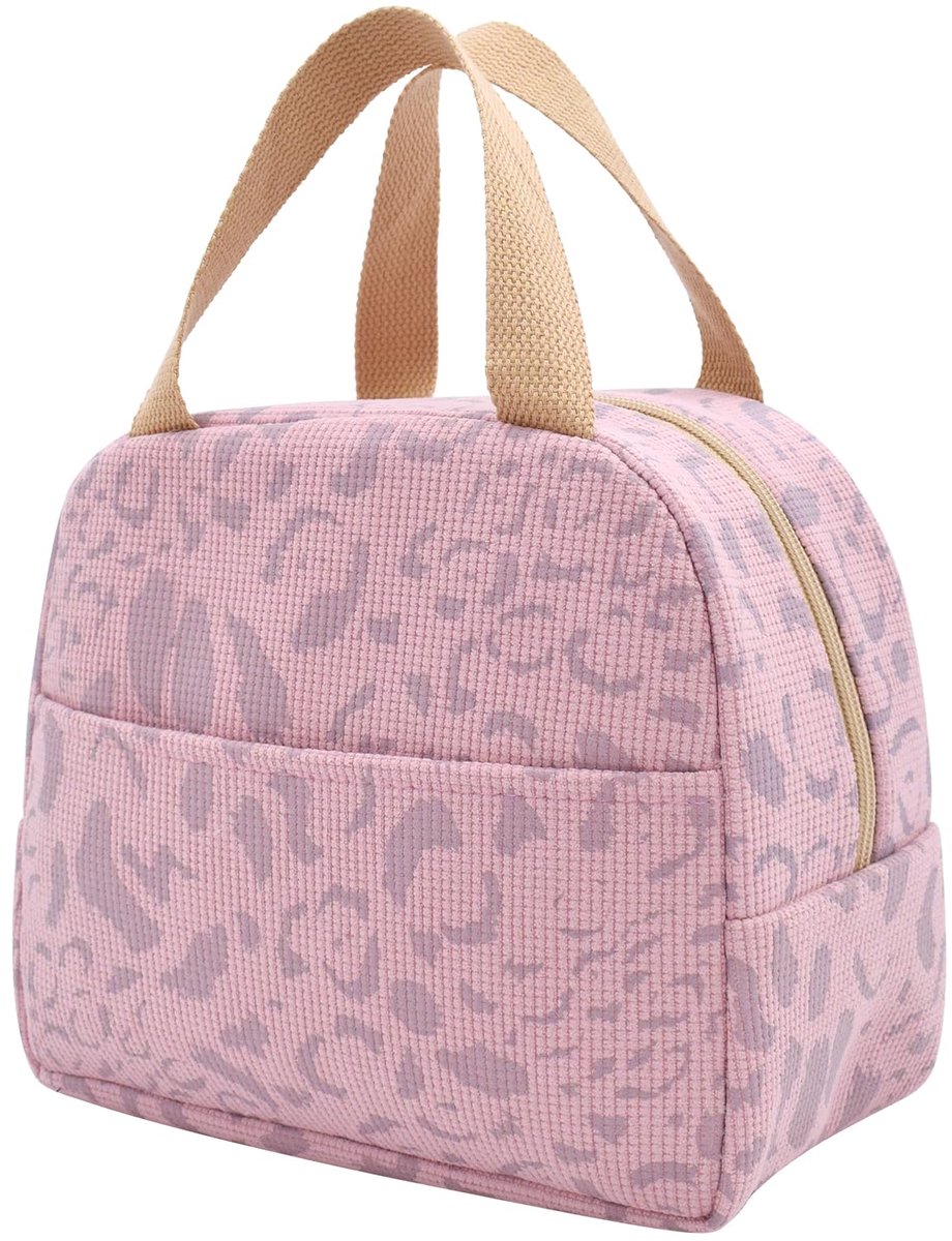 Children's Lunch Bags - Reusable Lunch Bag - Lunch Bags - Lunch Bags for Women and Men - Mini Insulated Bag 6L - Small Insulated Picnic Bag - For Work, School, Picnics and Travel (Pink) - Image 1