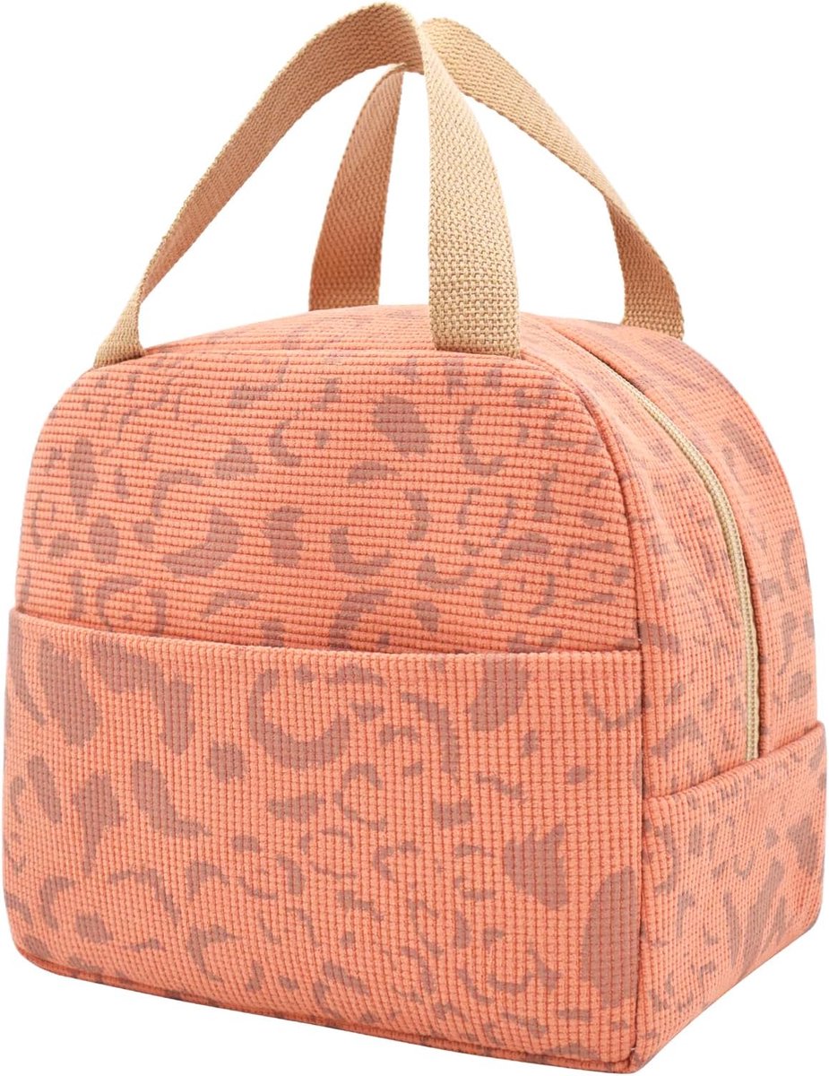 Children's Lunch Bags - Reusable Lunch Bag - Lunch Bags - Lunch Bags for Women and Men - Mini Insulated Bag 6L - Small Insulated Picnic Bag - For Work, School, Picnics and Travel (Orange) - Image 1