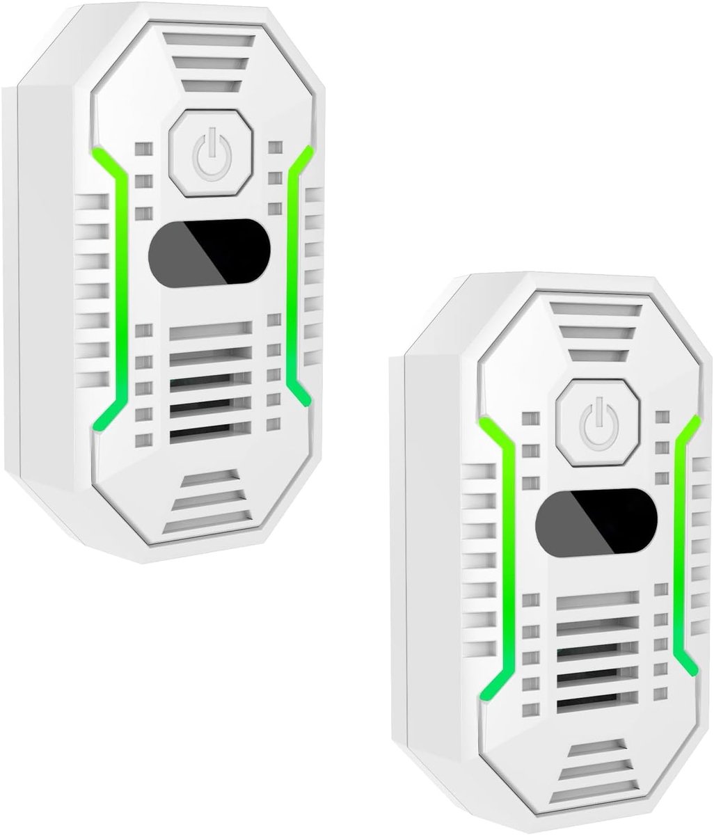 Air purifier - Plug-in negative ion air purifier - Home air purifier - Deodorizer - Ionizer - For pets, bathroom, office, bedroom - Wit - Image 1