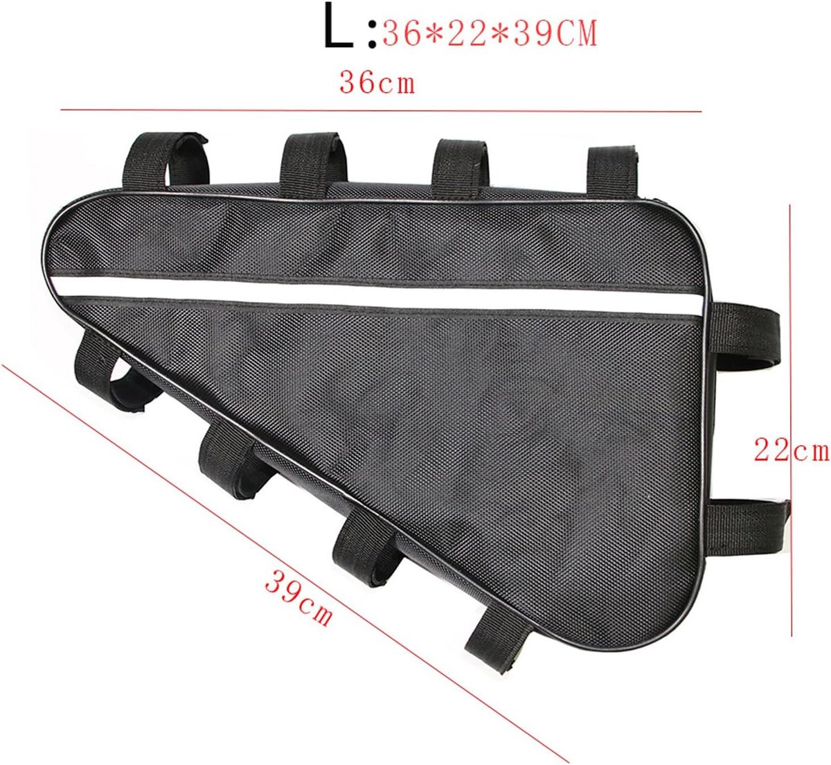 Bicycle bag - Driehoek bag for electric mountain bike battery - Waterproof Oxford cloth box - Large modification - Bicycle box - Bicycle storage tool set (39 x 36 x 22 cm) - Image 6