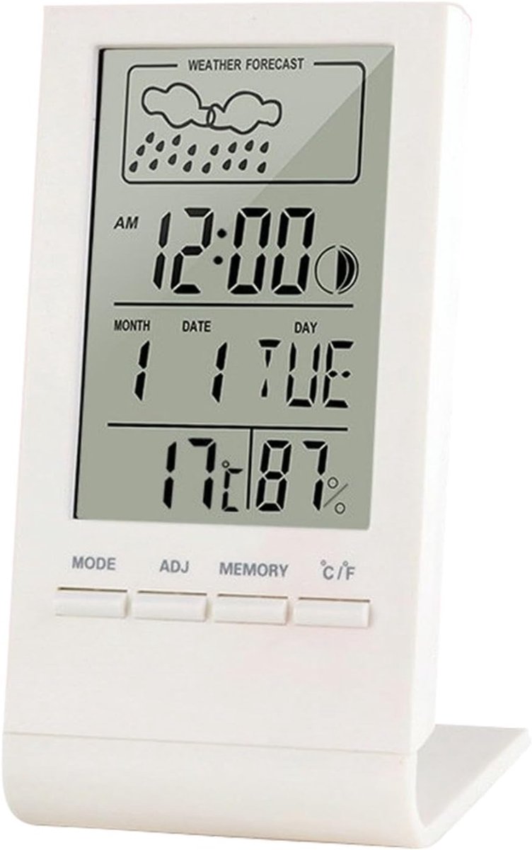 Weather Station - Thermometer - Hygrometer - Indoor/Outdoor Digital Weather Station with Radio-Controlled Clock, Trend Display and Date/Day of the Week - Smart Thermometer for Home and Office - Image 1