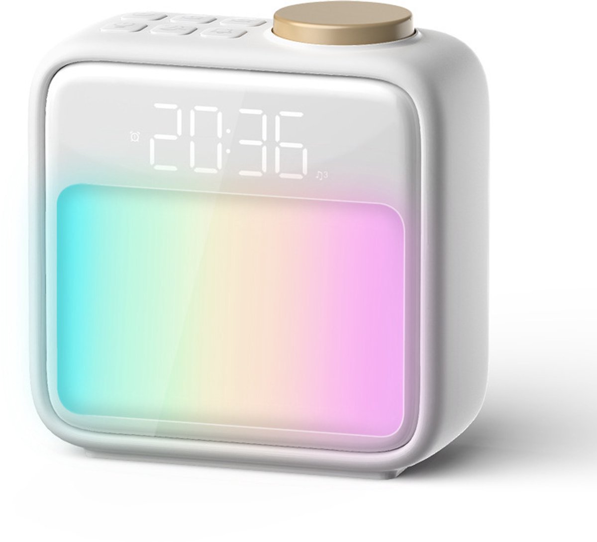 Wekker - Digital Alarm Clock - Alarm Clocks - Night Light - Wekker bedroom alarm clock with built-in battery - 6 scenes and noise synchronization - Dual alarm and snooze function - Perfect for deep sleepers - Gift for children and teenagers - Image 1