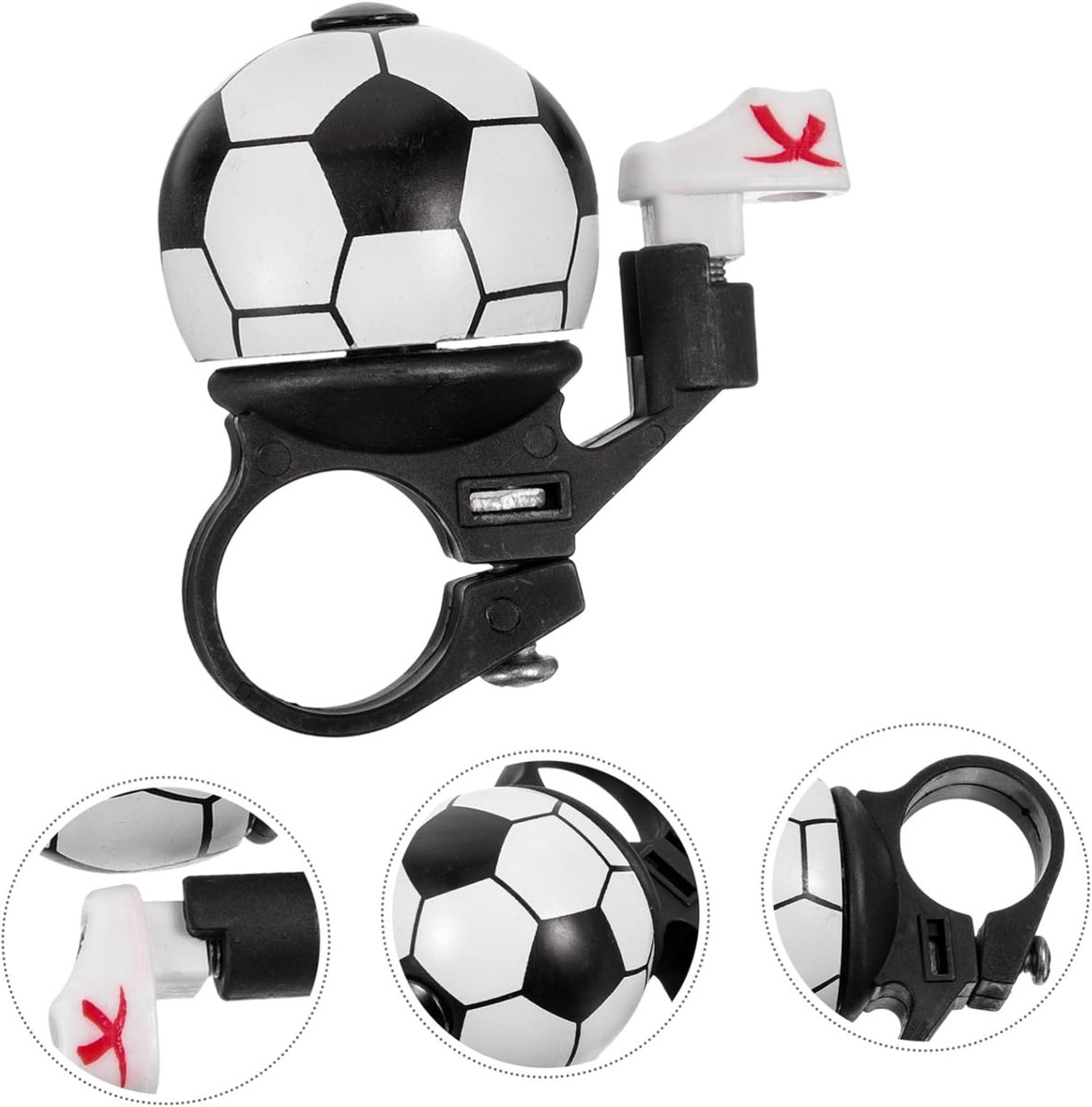 Bicycle bell - Children's bicycle bell with a loud and clear sound - Racing and mountain bike bell - Bicycle accessories - Football bicycle bell - Children's bicycle bell - Bicycle horn bell - Gift - Image 5