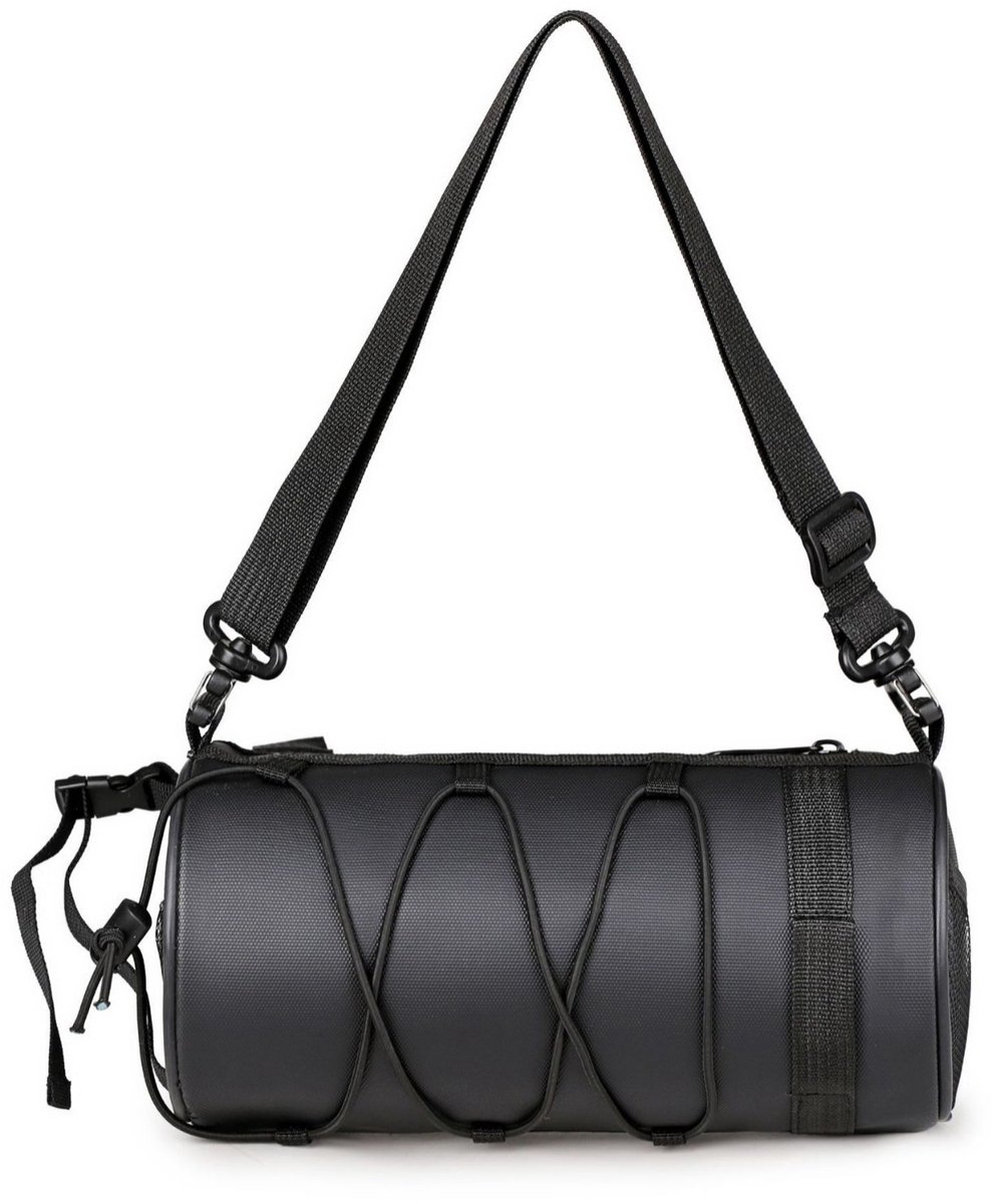 Bicycle handlebar bag - mountain bike bag for road bikes - black commuter shoulder bag - Image 2