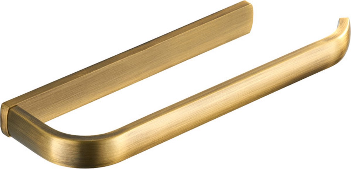 Brushed brass wall-mounted towel rail, 1 piece, for bathroom, 29 cm, bathroom accessory - Image 1