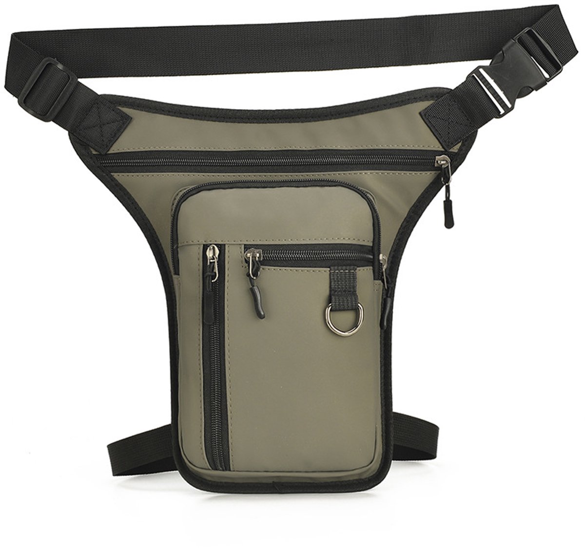 Fanny pack - men's fanny packs - women's fanny packs - Waterproof tactical leg bag - fanny pack - Multifunctional motorcycle bag for men and women - travel, camping, running, cycling - vegetable - Image 1
