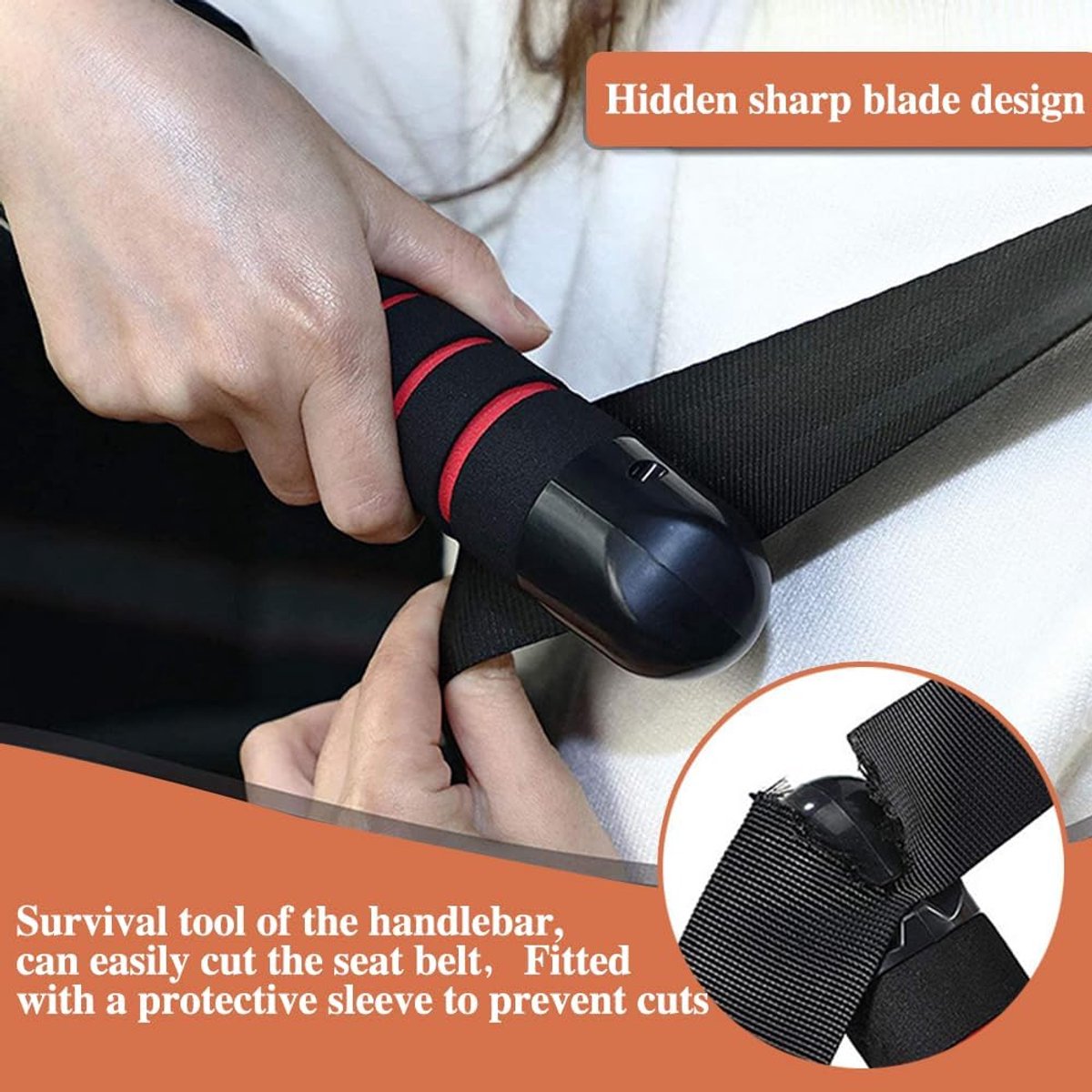 Set of 2 multifunctional car door handles, as an aid for getting in and out of cars, making it easier for disabled people / the elderly / small children / pregnant women / injured people to get in and out of the car - Image 5