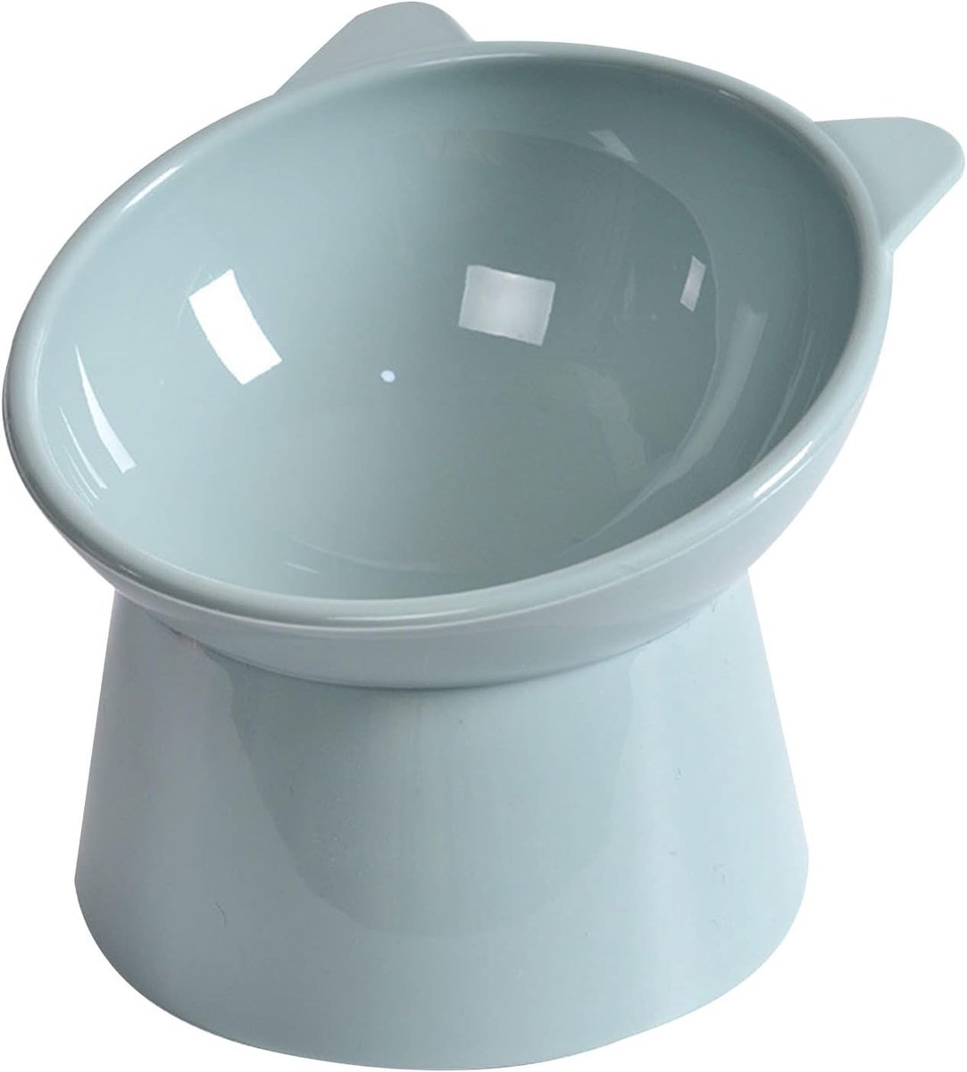 Cat bowl - Feeders - Tilting bowl - Anti-vomiting - Angled design - Blue - Perfect for cats - Indoor use - Pet accessories - Blue - Image 1