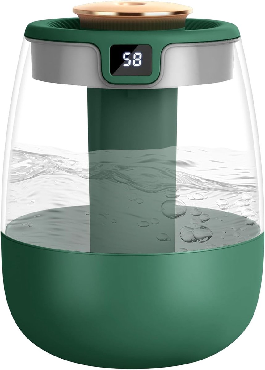 Humidifiers - Bedroom humidifier - Mini humidifier - Children's room humidifier - Humidifier with hygrometer - Humidifier with night light for bedroom - Children's room - Plants - Vegetables - Image 1