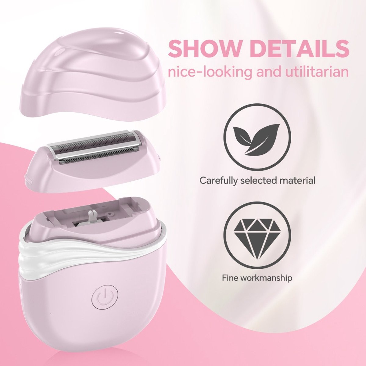 Electric shavers for women - Electric shaver - Trimmer - Epilator - Hair removal devices - Facial hair removal - Bikini trimmer - for body, underarms, legs and bikini line - compact - Image 4