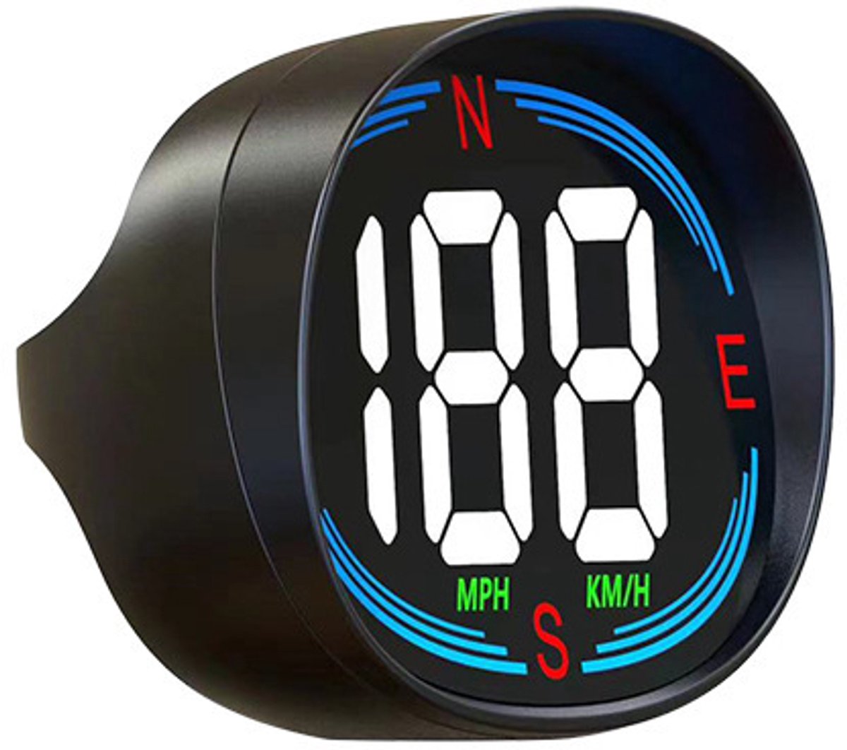 Speedometer - GPS Speedometer - Car Accessories - Universal Head-Up Display - MPH Speedometer - Plug and Play USB Connection - with Compass and Speed Alarm - for all vehicles - Image 1