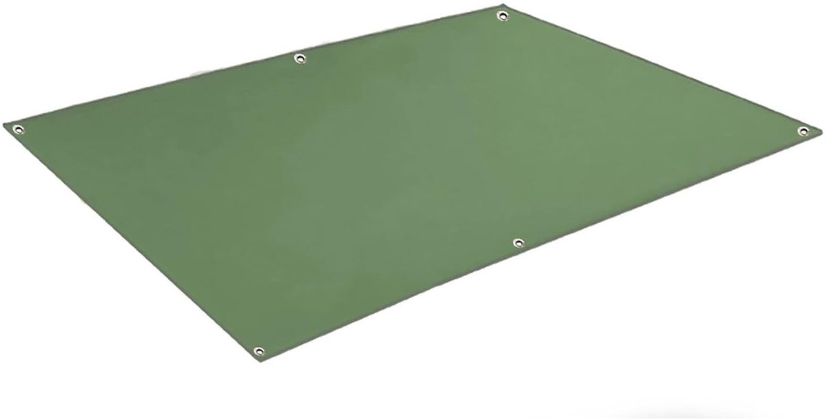 Waterproof camping tarp 2x1.5m - With rings - Heavy-duty groundsheet for tents, outdoor blankets and hammocks - Image 1