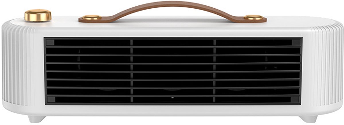 Auxiliary heater, small solar electric heater for home, office or workspace use (White) - Image 1