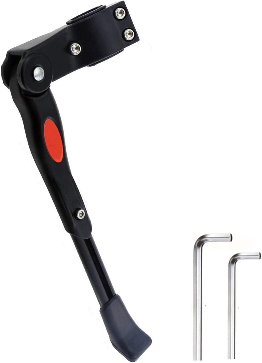 Simple 34.5 cm bicycle kickstand, aluminum and stainless steel mountain bike kickstand, easy to install, for mountain bikes and road bikes - Image 1