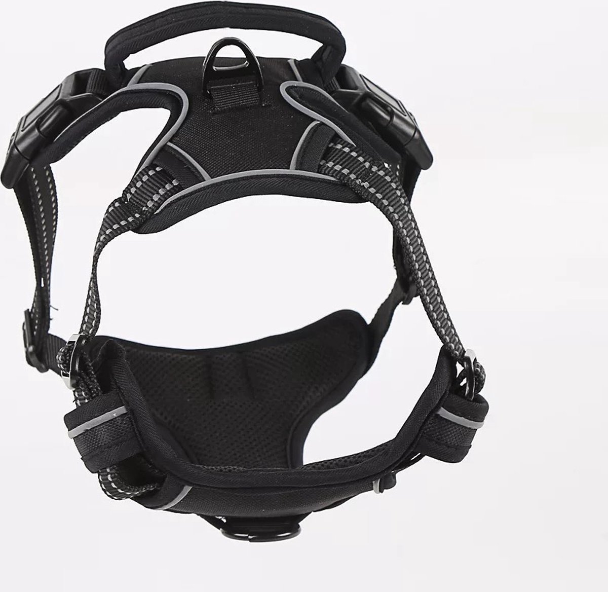 Nixnix - Dog Harness - Size L - Anti-Trek Harness - Dog Harness - Y-Shaped Dog Harness - Reflective - Black - Image 3