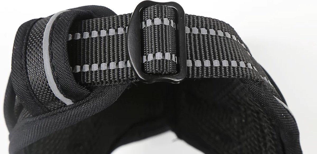 Nixnix - Dog Harness - Size L - Anti-Trek Harness - Dog Harness - Y-Shaped Dog Harness - Reflective - Black - Image 5