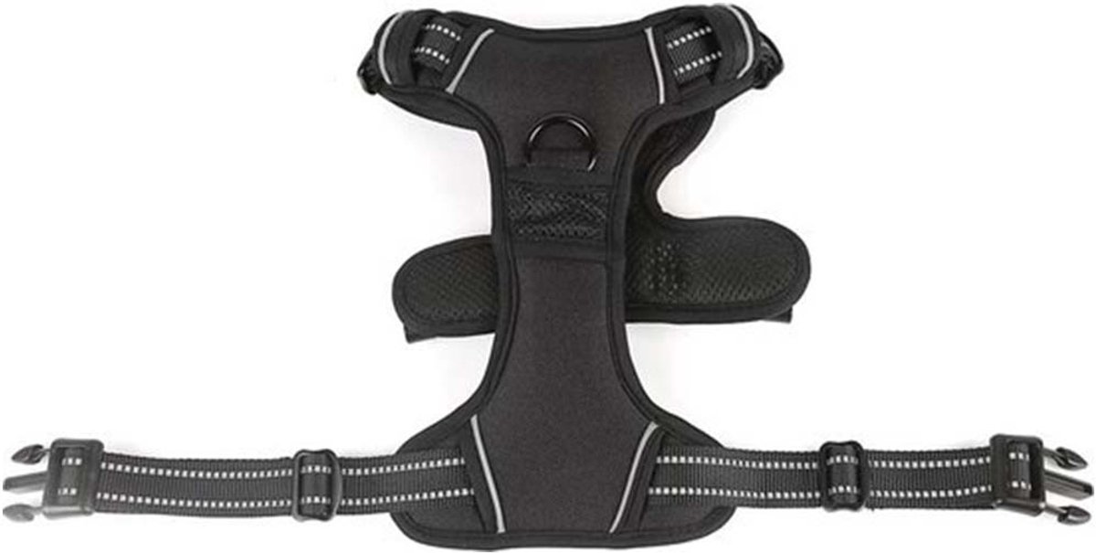 Nixnix - Dog Harness - Size L - Anti-Trek Harness - Dog Harness - Y-Shaped Dog Harness - Reflective - Black - Image 8