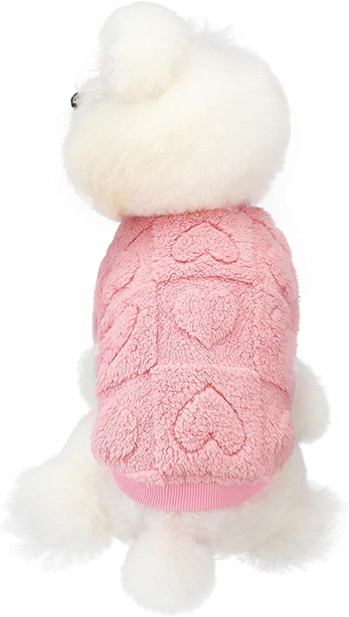 Dog Coat - Dog Sweater - Heart Dog Sweater - Puppy Dog Coat - Christmas Dog Sweater - Perfect for Small and Medium Dogs - Christmas Decorations - Christmas - XL - Image 1