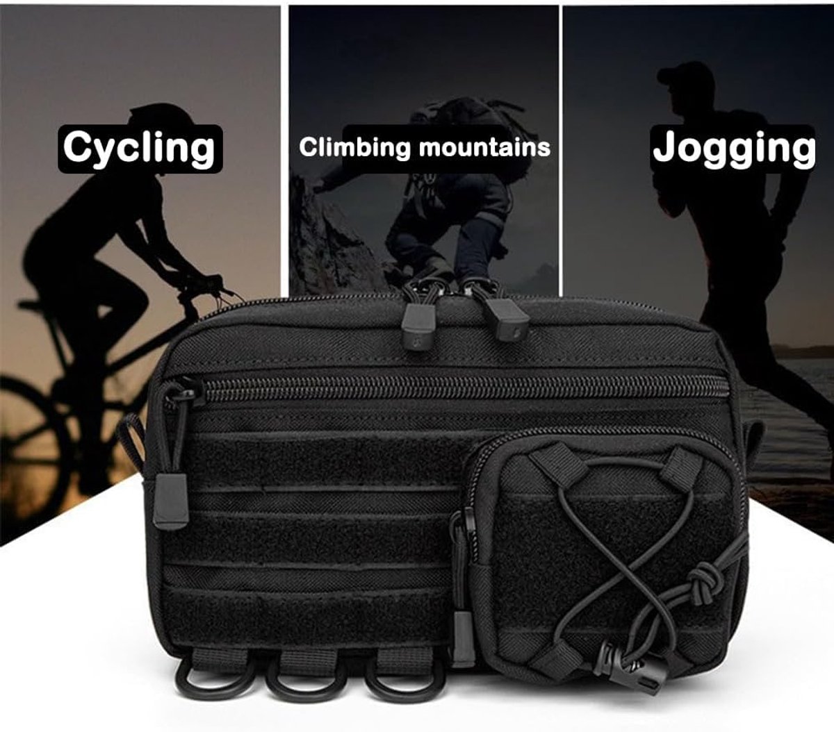 Bike bag - Fanny pack - Organizer - Pouch - Ultralight storage box - Waterproof Oxford Ripstop - Perfect for hiking, cycling, and survival gear - Image 5