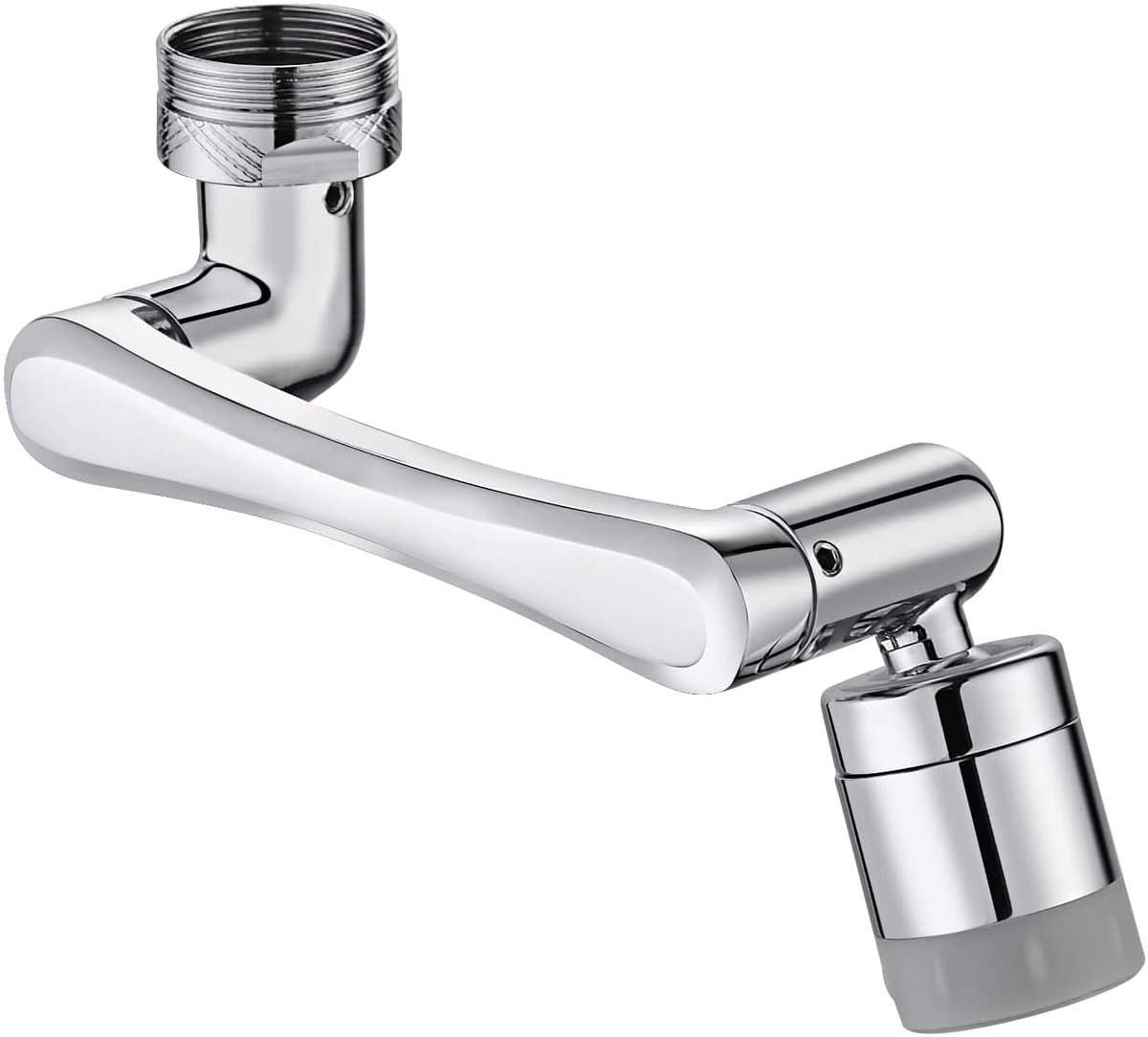 1440° Rotating Faucet - Faucet - Faucet Fitting - Faucet Head - Stainless Steel - Aerator - Rotating - Extension - Water Saving - Kitchen Faucet - Bathroom Faucet - Swivel - Dishwashing - Goud - Image 1