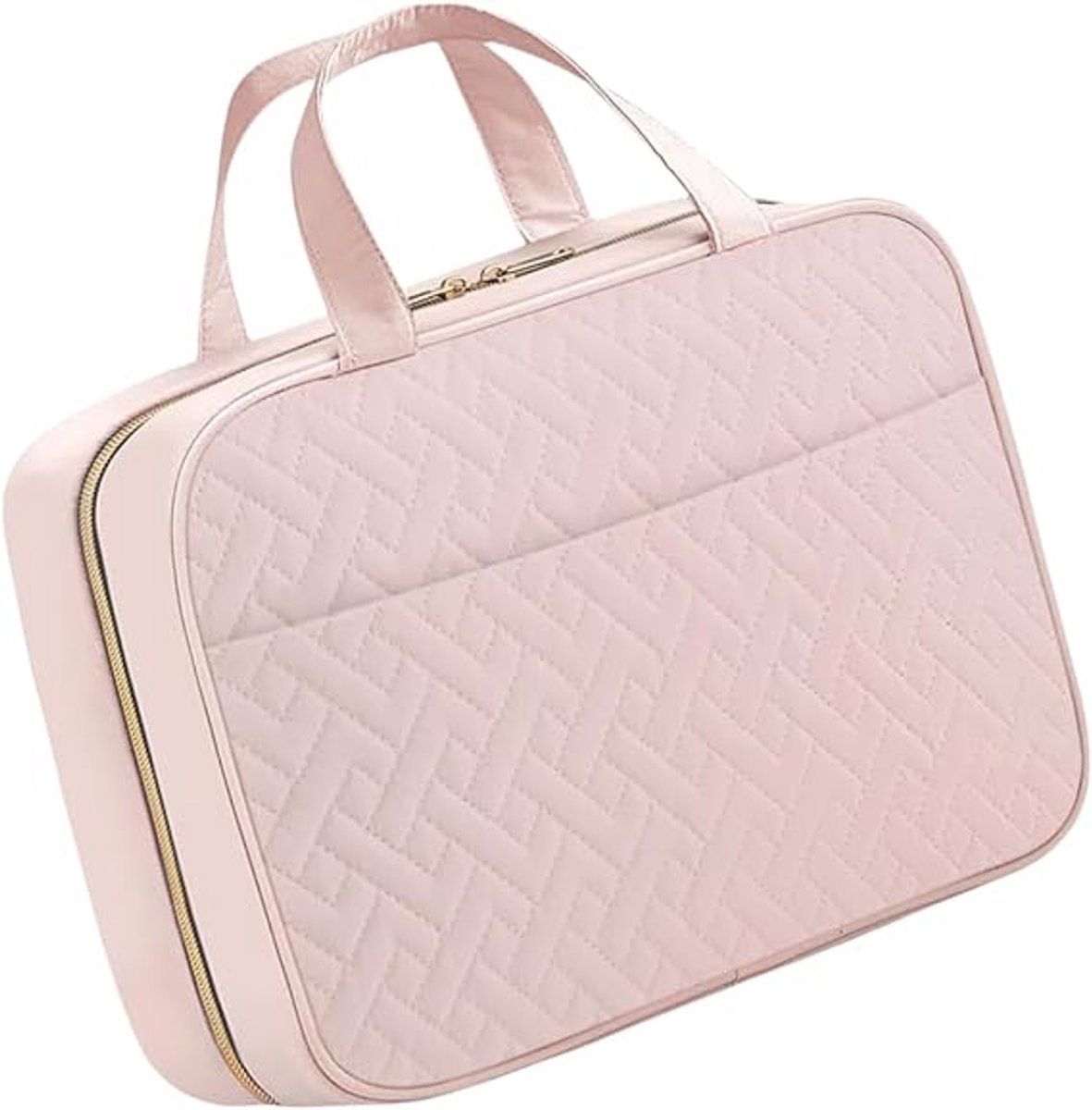 Men's Toiletry Bag - Women's Toiletry Bag - Hanging Toiletry Bag - Practical Travel Toiletry Bag - For Storing Essential Toiletries - Pink - Image 1