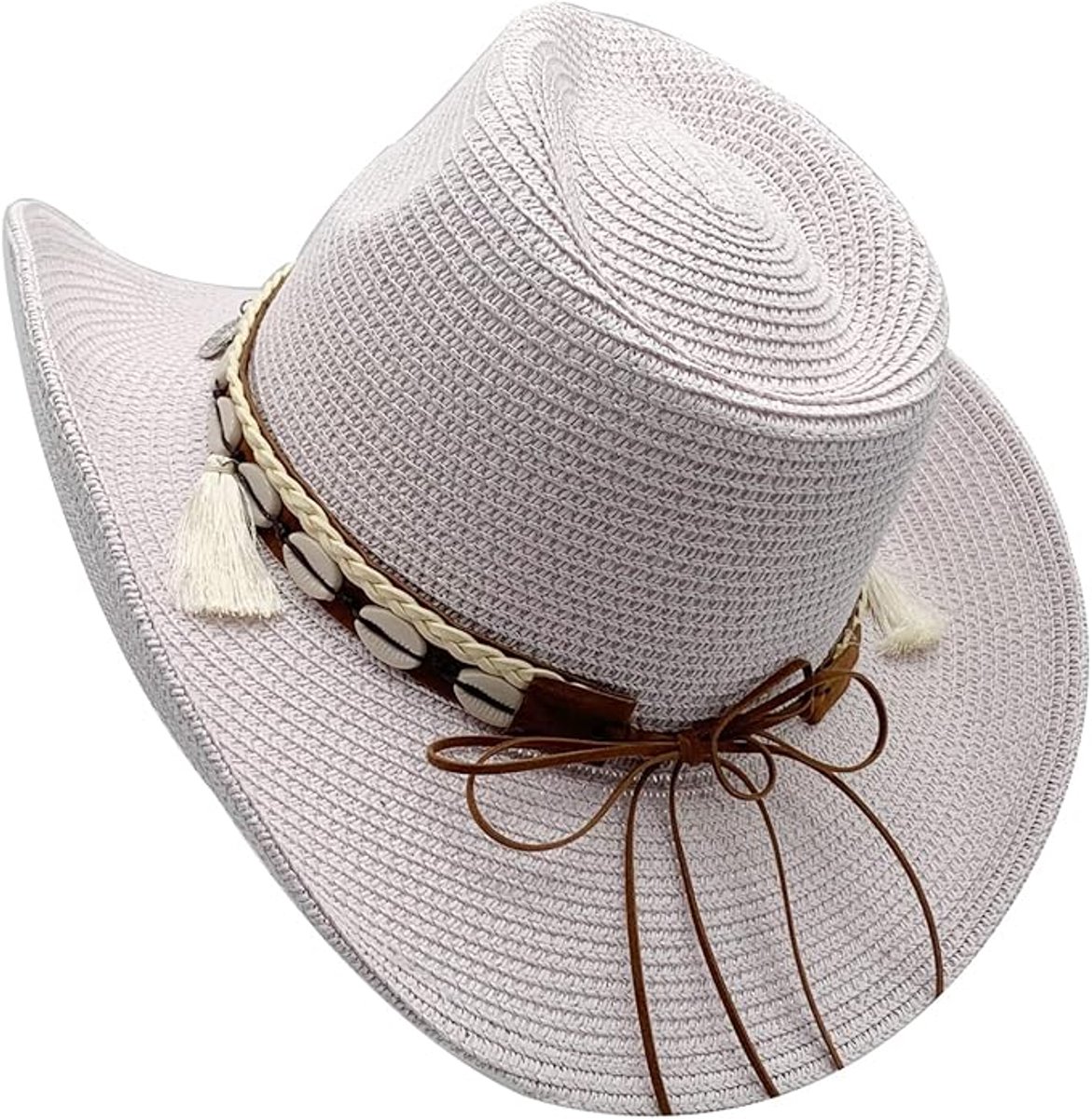 Cowboy hats - Straw hats - Women's and men's hats - Sun hats - Summer beach hats - Western hats - Panama hats - Unisex cowboy hats - Foldable straw hats - Brim hats - Summer hats - Image 4
