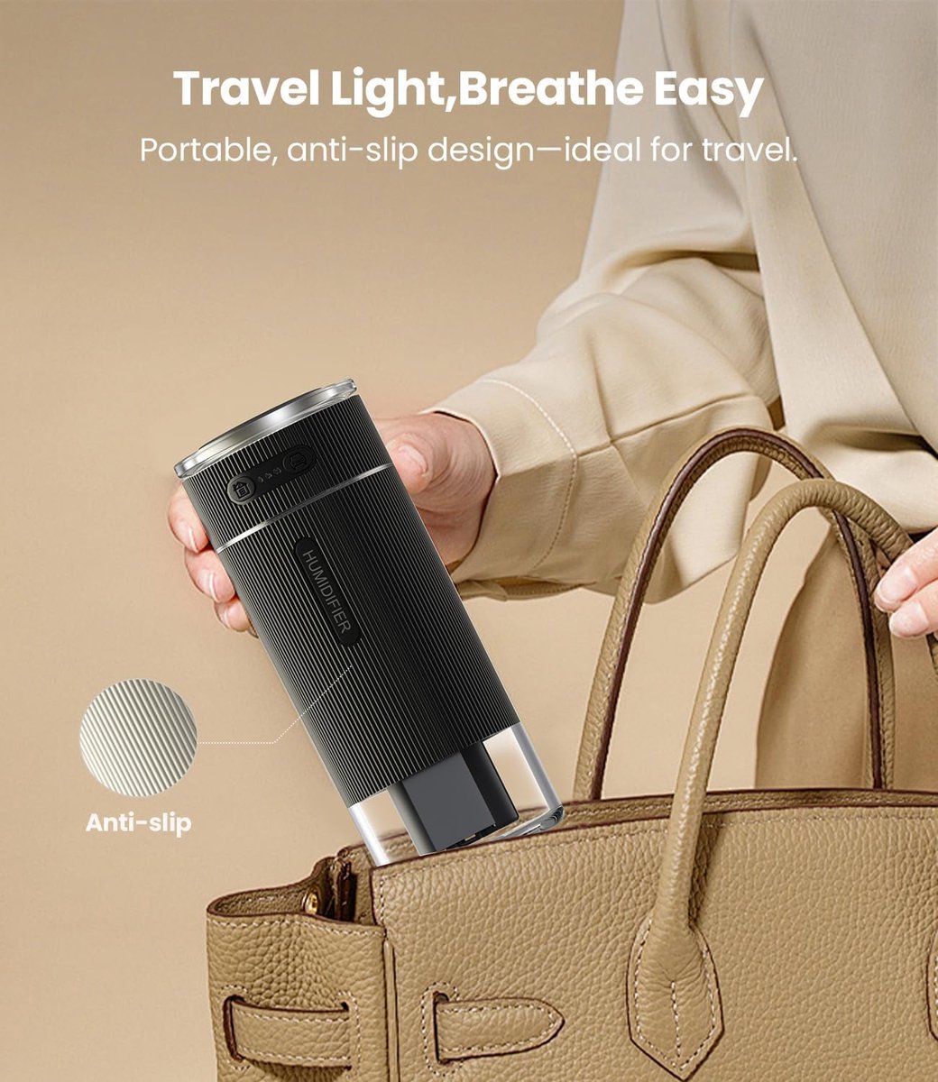 Humidifiers - Air humidifier - Bedroom humidifier - Mini desktop humidifier for travel, office, or children's room - Wit - Image 7