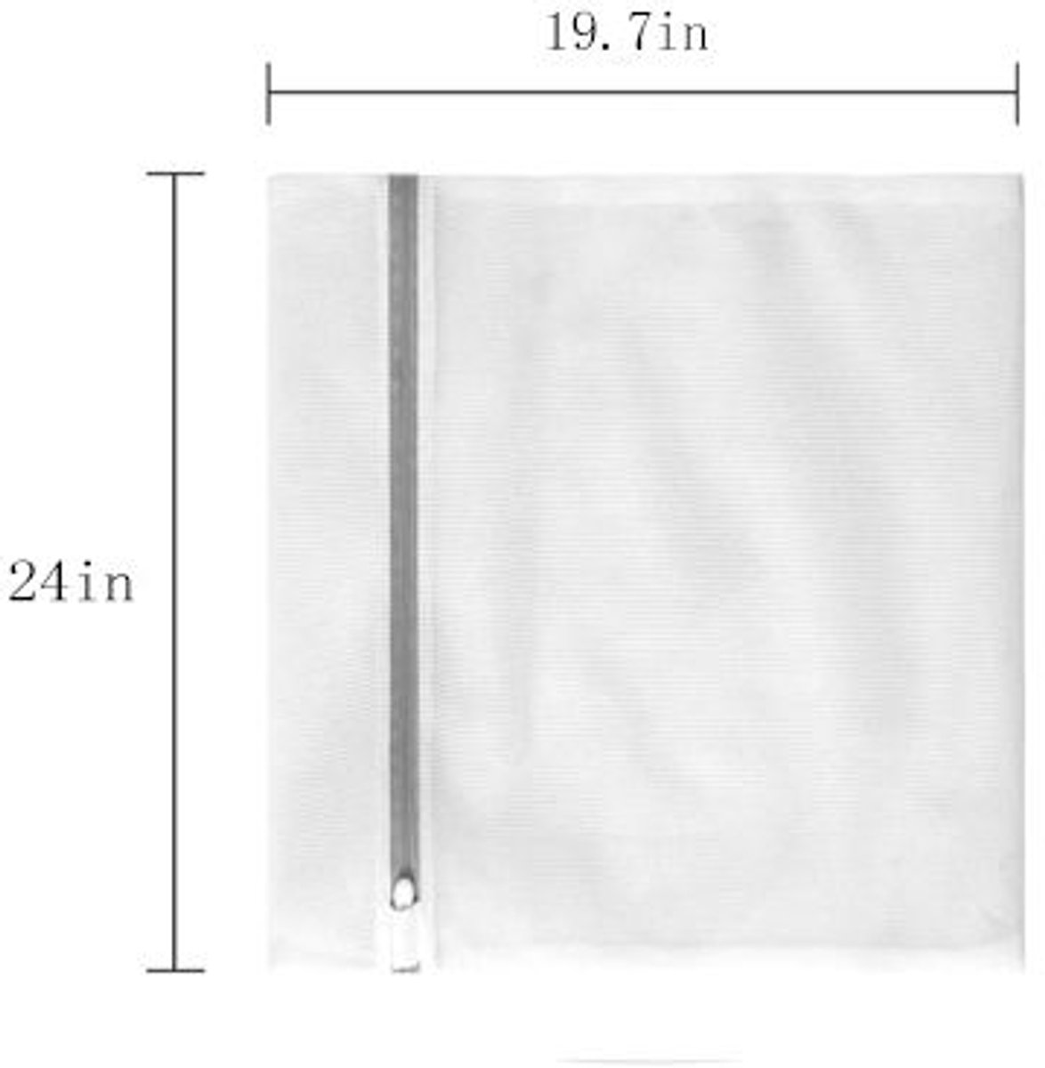 Set of 3 Laundry Bags - Net Clothes - Groot Laundry Nets - Large, Strong Bags - For Delicate Clothes - Perfect for Washing Machines - Jackets - Jeans - 50 x 60 cm - Household Accessory - Image 5