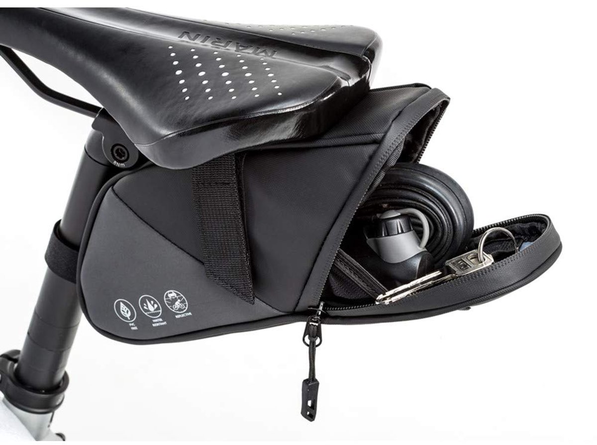 Bicycle saddle bag - Bicycle panniers - Bicycle panniers for e-bikes - Universal bicycle pannier - Road bike - Mountain bike - Bag - Black - Image 8