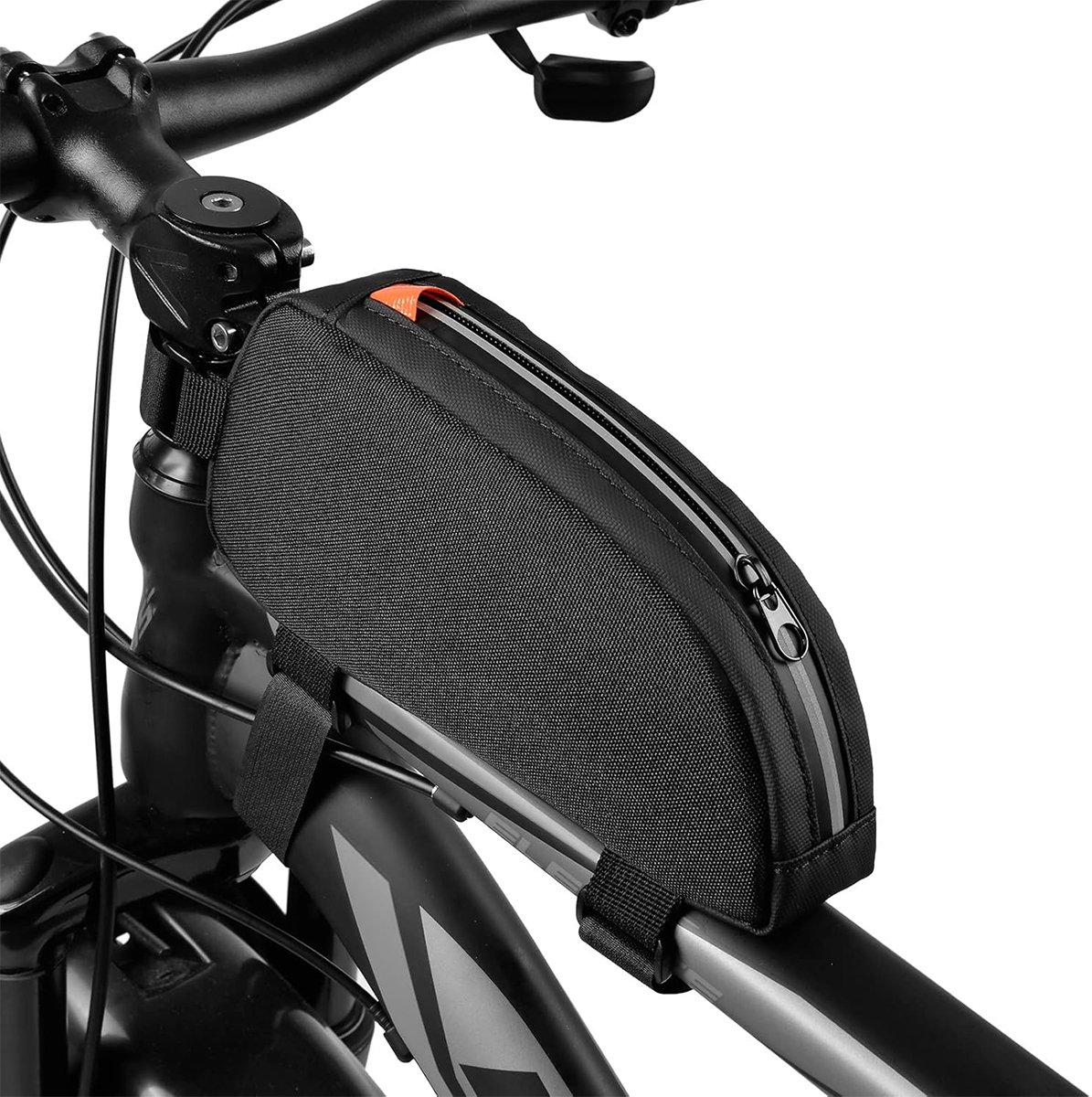 Waterproof bicycle bag for front frame, bicycle bag for top tube, suitable for road bikes, mountain bikes, outdoor cycling, travel and hiking - Image 1