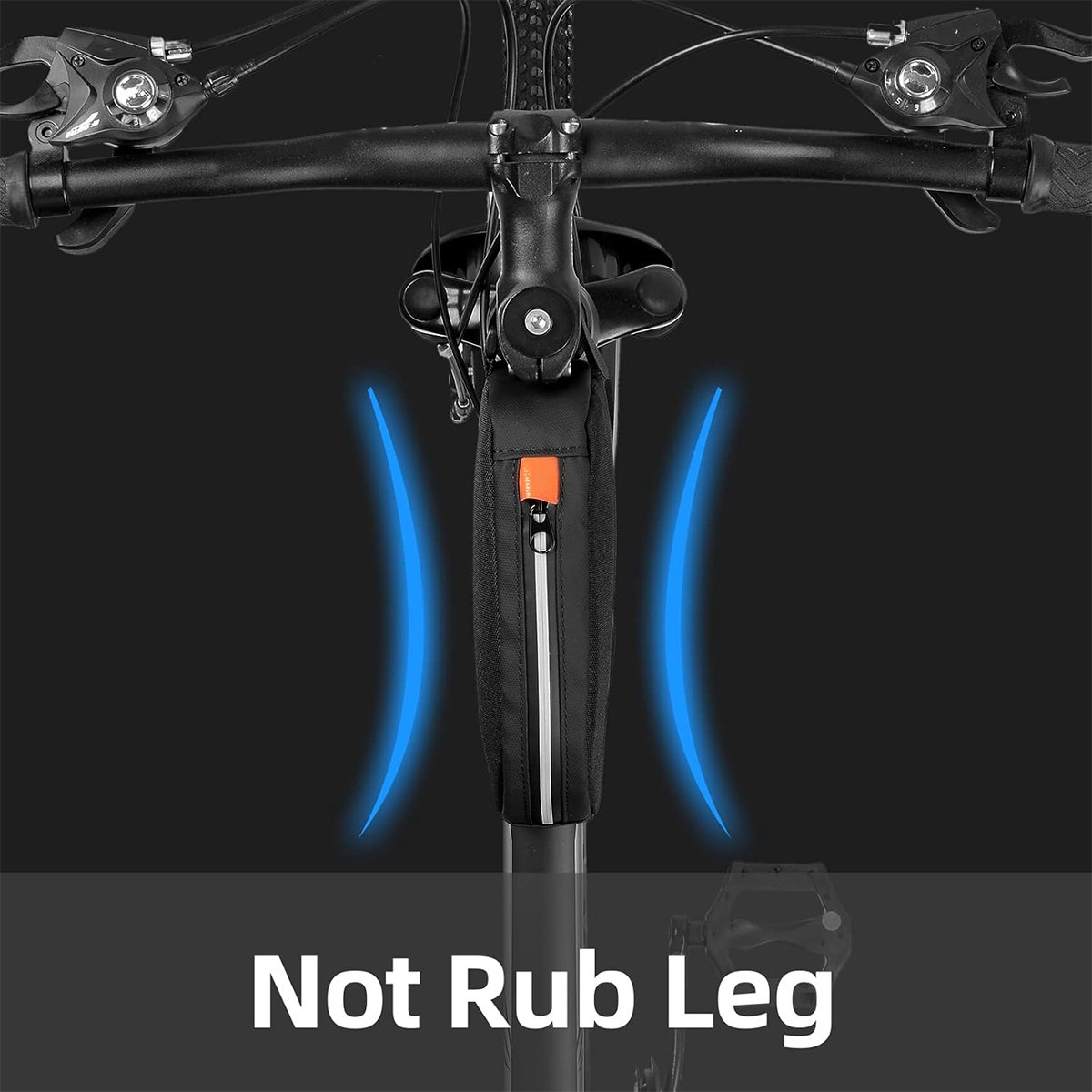 Waterproof bicycle bag for front frame, bicycle bag for top tube, suitable for road bikes, mountain bikes, outdoor cycling, travel and hiking - Image 8