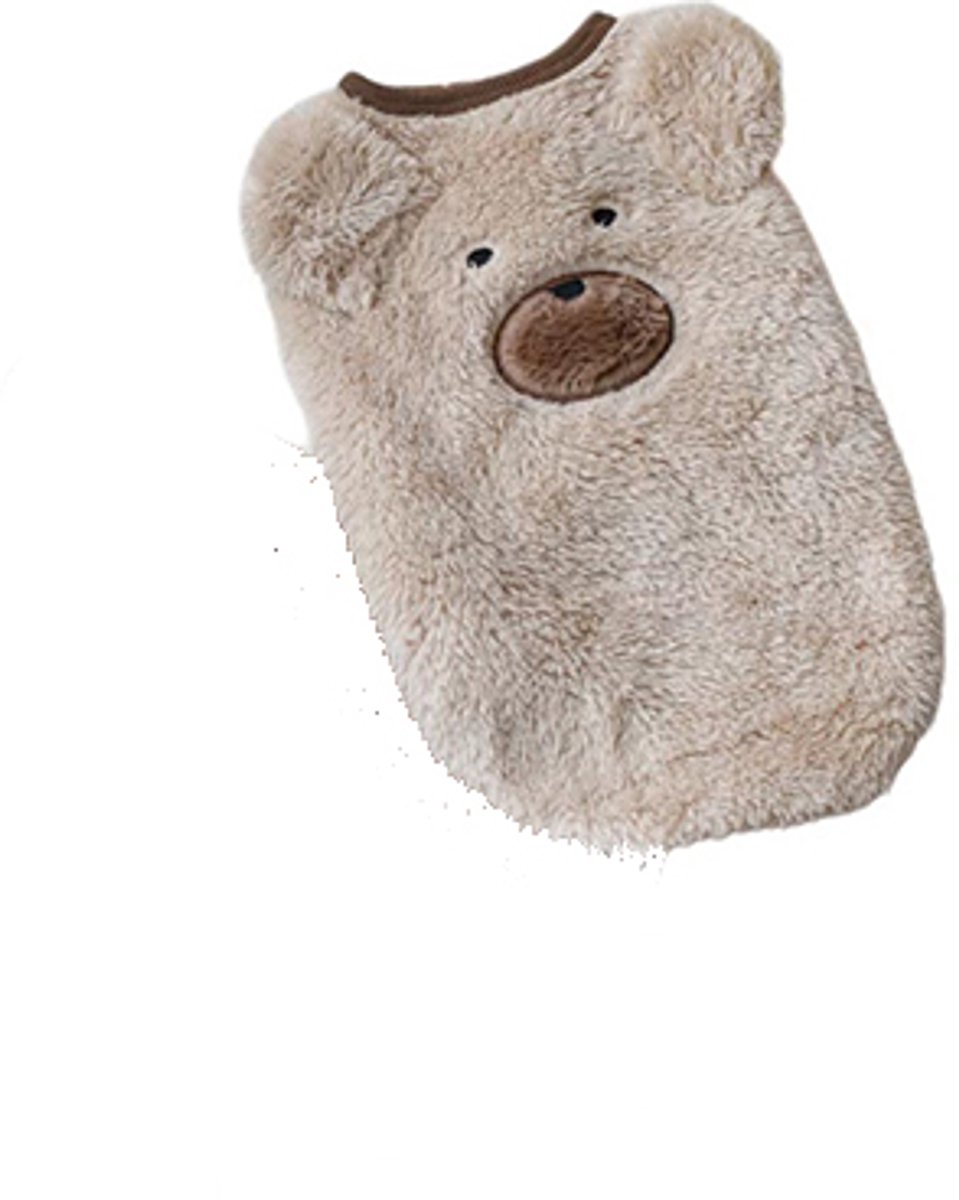Dog Sweater - Dog Coat - Warm Winter Sweater - Warm Dog Coat - Bear Puppy - Plush Coat - Warm Clothing - Perfect for Small Dogs - Medium Dogs - Dog - Coffee - Beige - Size M - Image 1