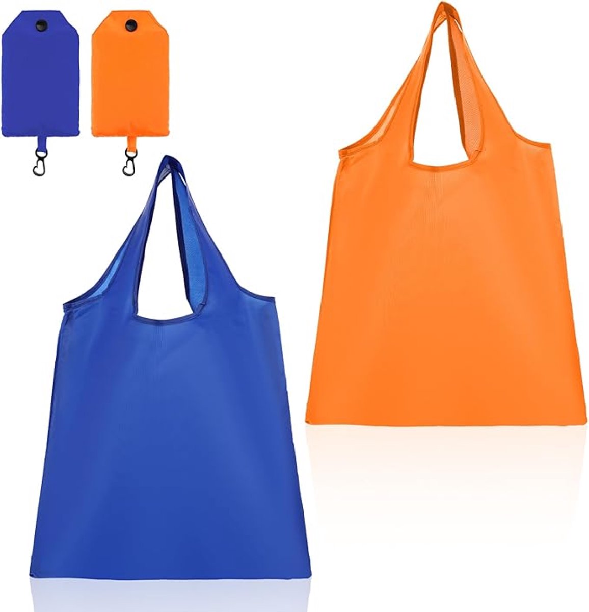 Tote bags, shopping bags, foldable shopping bags in sets of two, printed shopping bags, foldable bags with flowers, reusable shopping bags, fabric bags with handles, large shopping bags for travel, etc. - Image 1