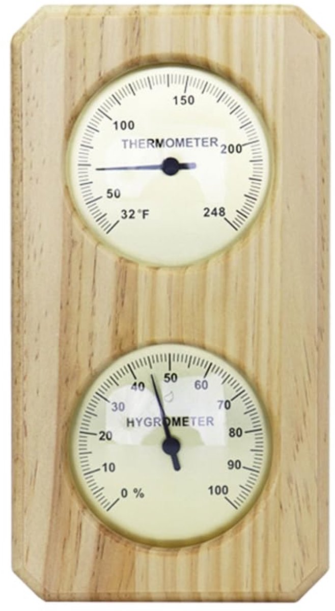 Indoor Thermometer - Indoor Thermometer - Thermometer - Weather Station - Hygrometer - Waterproof Wall-Mounted Thermometer and Hygrometer - Suitable for Indoor Bathroom, Sauna, Baby's Room - Image 1
