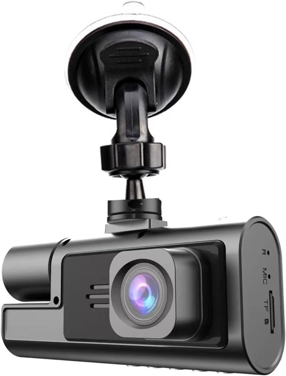 Dashcam - Dual lens 1080p - HD video recorder, wide viewing angle - Loop recording - For safety while driving, parking and traveling - Image 1