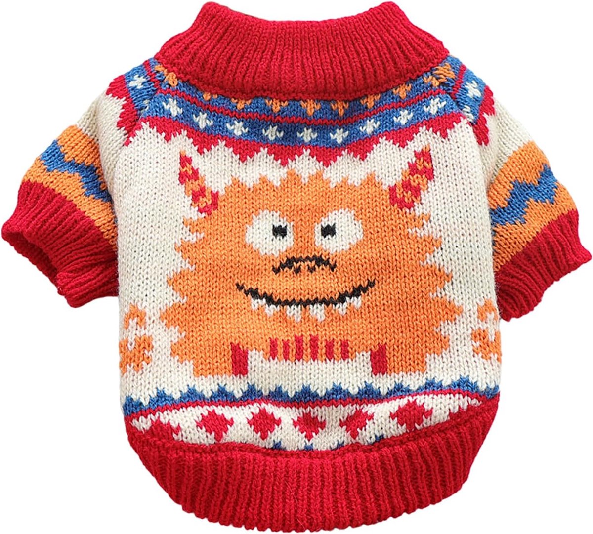 Dog Coat - Dog Sweater - Sweater for Small Dogs - Dog Sweater - Winter Knitted Sweater - Warm and Lightweight Cat Sweater - Perfect for Chihuahuas - Holidays - Christmas Decorations - Christmas - Size M - Image 1
