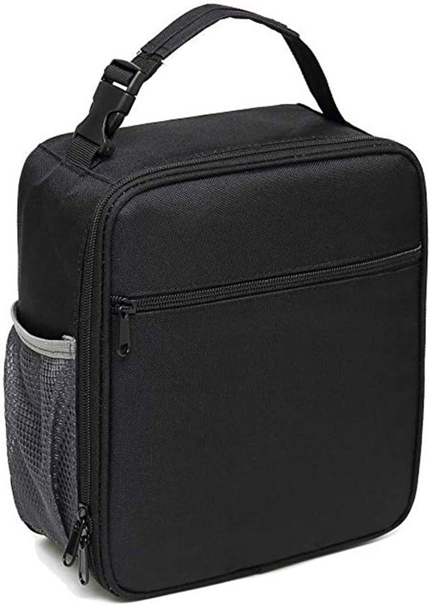 Lunch bag - Adult lunch bag - Insulated backpack - Picnic bag - Lunch bag for girls - 6.5L lunch box for boys - Insulated bag - Keeps food fresh - Office - school - picnic (black) - Image 1