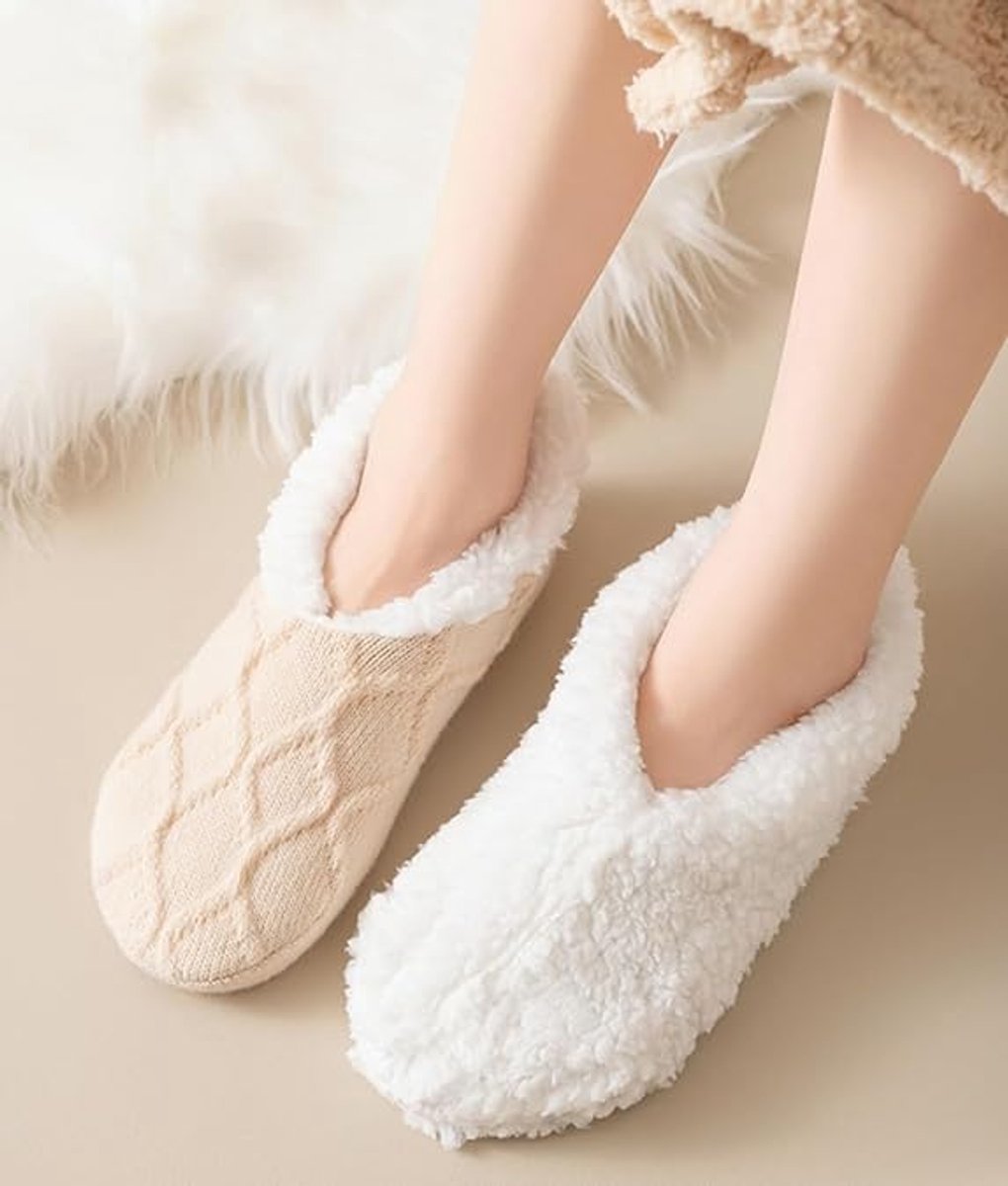 Socks - Warm socks - Indoor socks - Women's slipper socks - Warm winter socks - Fleece socks - Comfortable - Winter warmth - Ultra-comfortable women's indoor slippers - One size - Image 2
